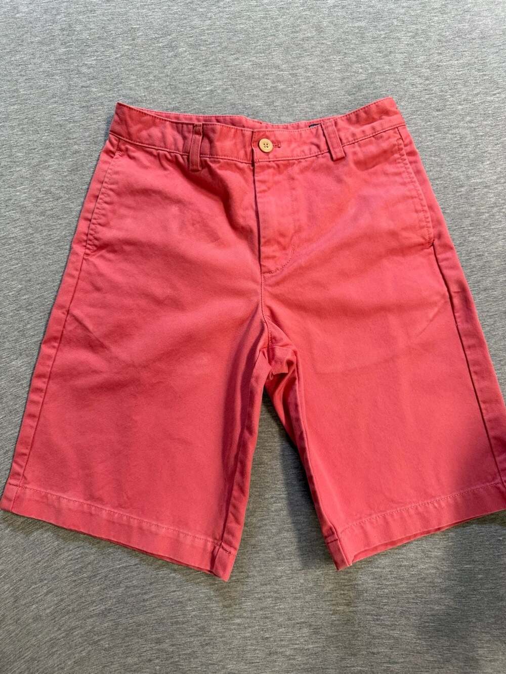 Vineyard Vines Chino Shorts Pink Cotton Flat Front Preppy